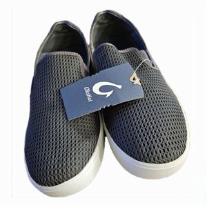 Olukai Men's Gray Slip-On Shoes